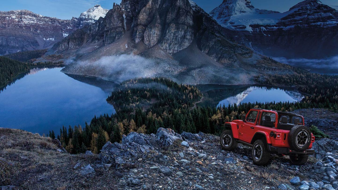 2020 Jeep Wrangler Red Exterior Rear Picture